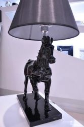 Lampa stołowa deco Horse czarna 3